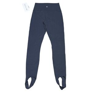 NEW Athleta Transcend High Rise Stirrup Legging Blue Yoga Women S